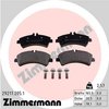 Zimmermann Brake Pad Set, 29217.205.1 29217.205.1